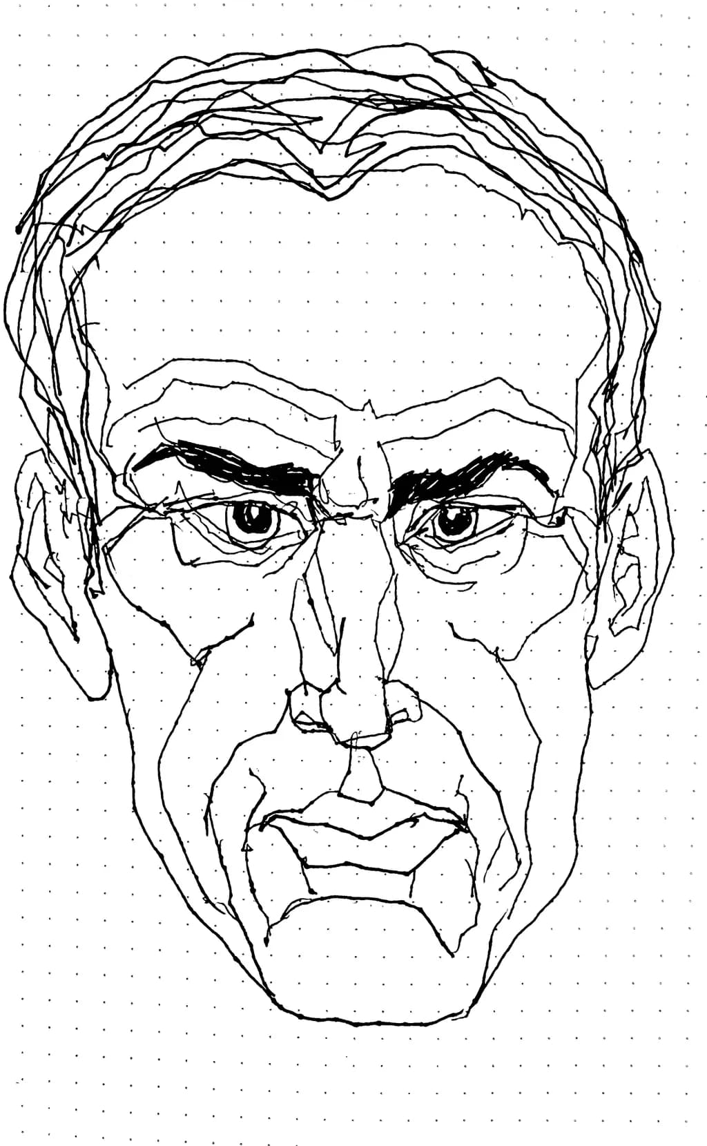 Contoured Man Portrait