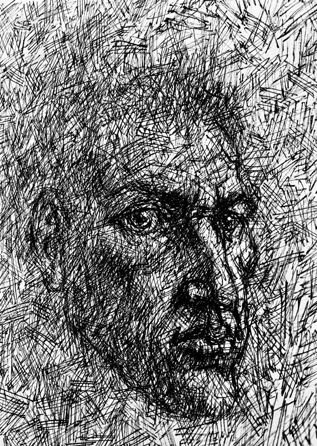 Crosshatched Portrait