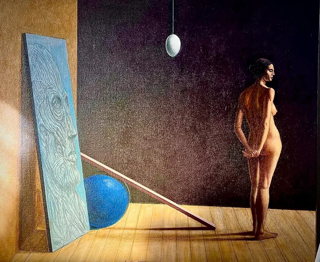 Nude with Sphere and Relief