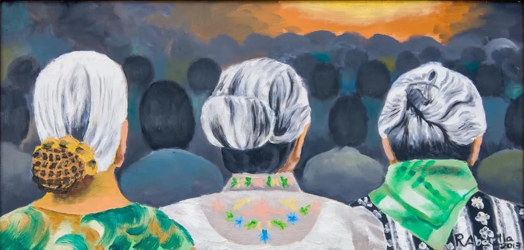 3 Grandmas at Church
