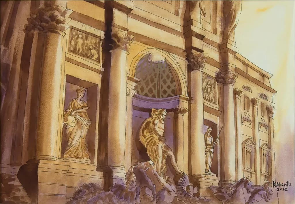 Trevi Fountain Study