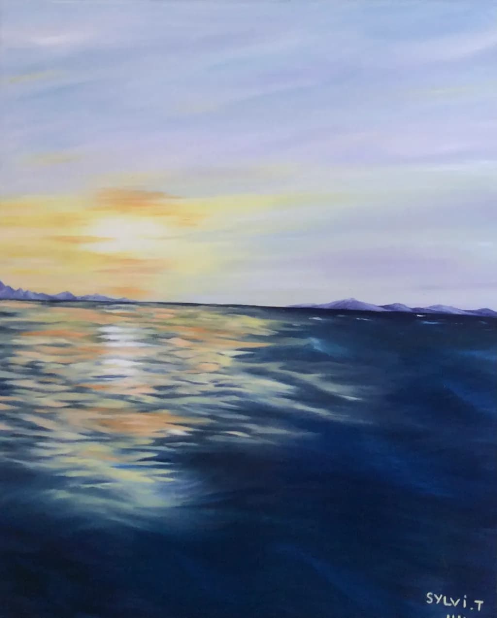 Sunset Over Sea