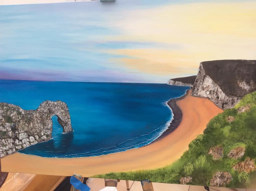 Coastal Arch and Cliffs
