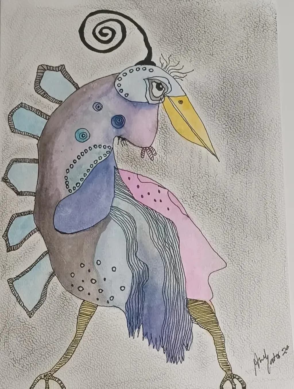Spiral-Beaked Bird