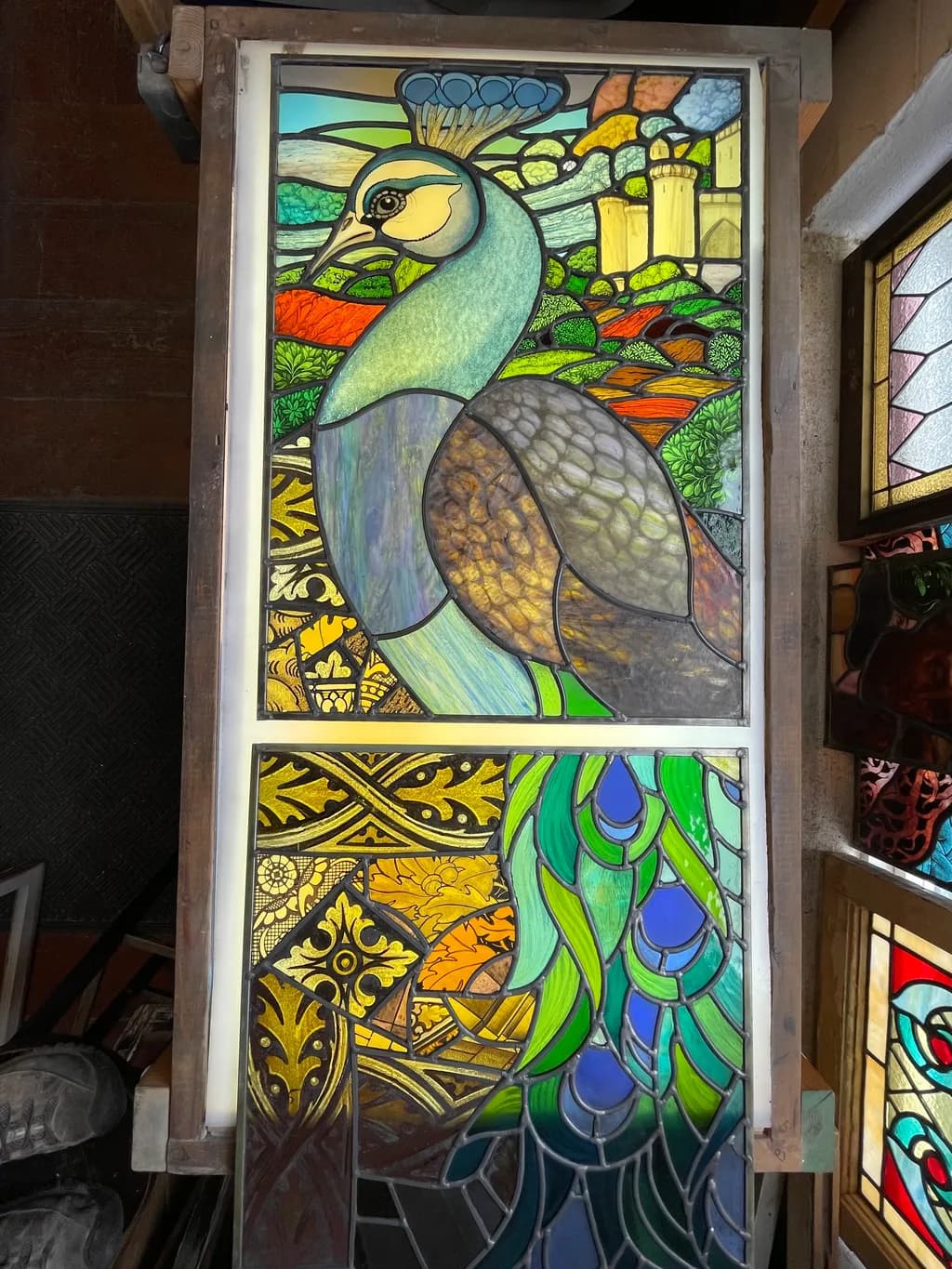 Regal Peacock Panel
