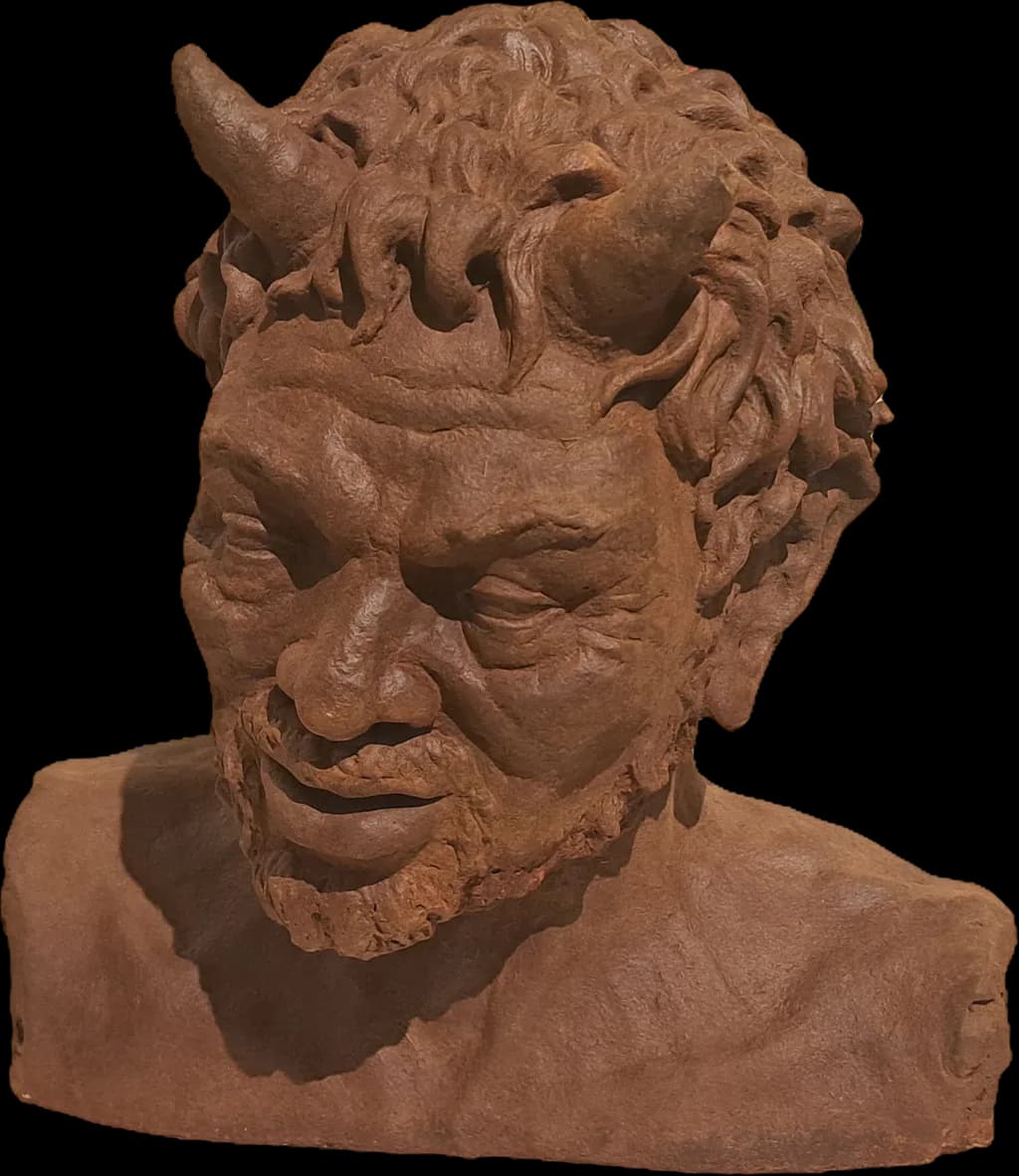 Demonic Bust Sculpture