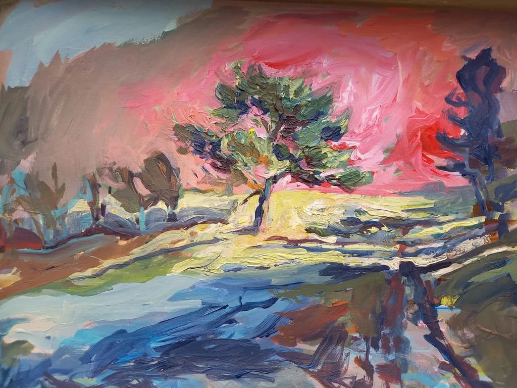 Sunlit Treescape