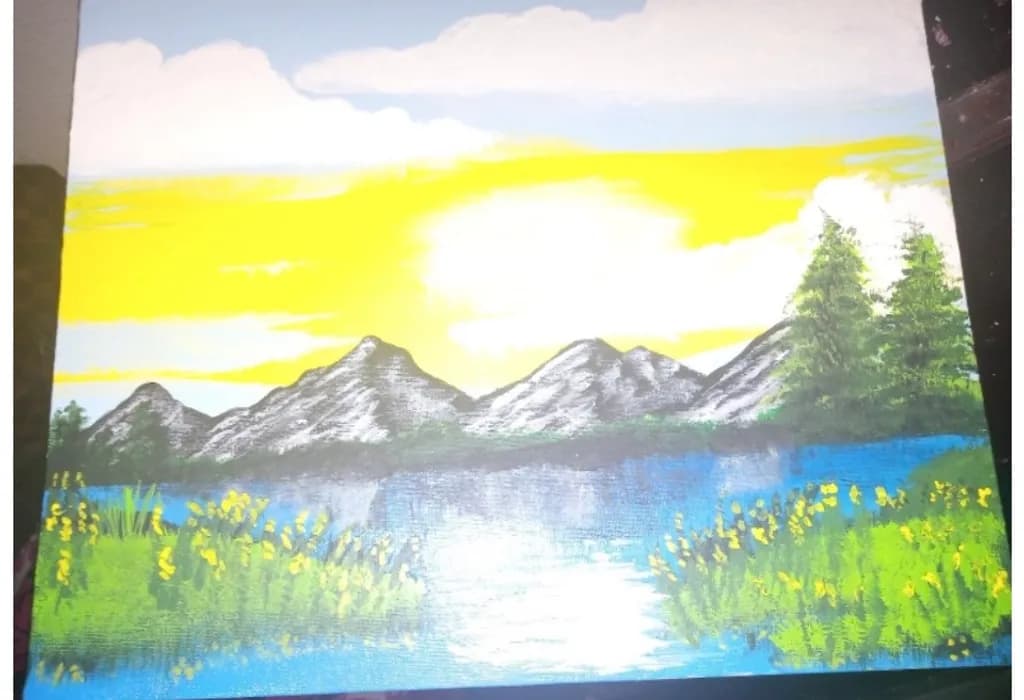 Mountain Sunrise Reflection