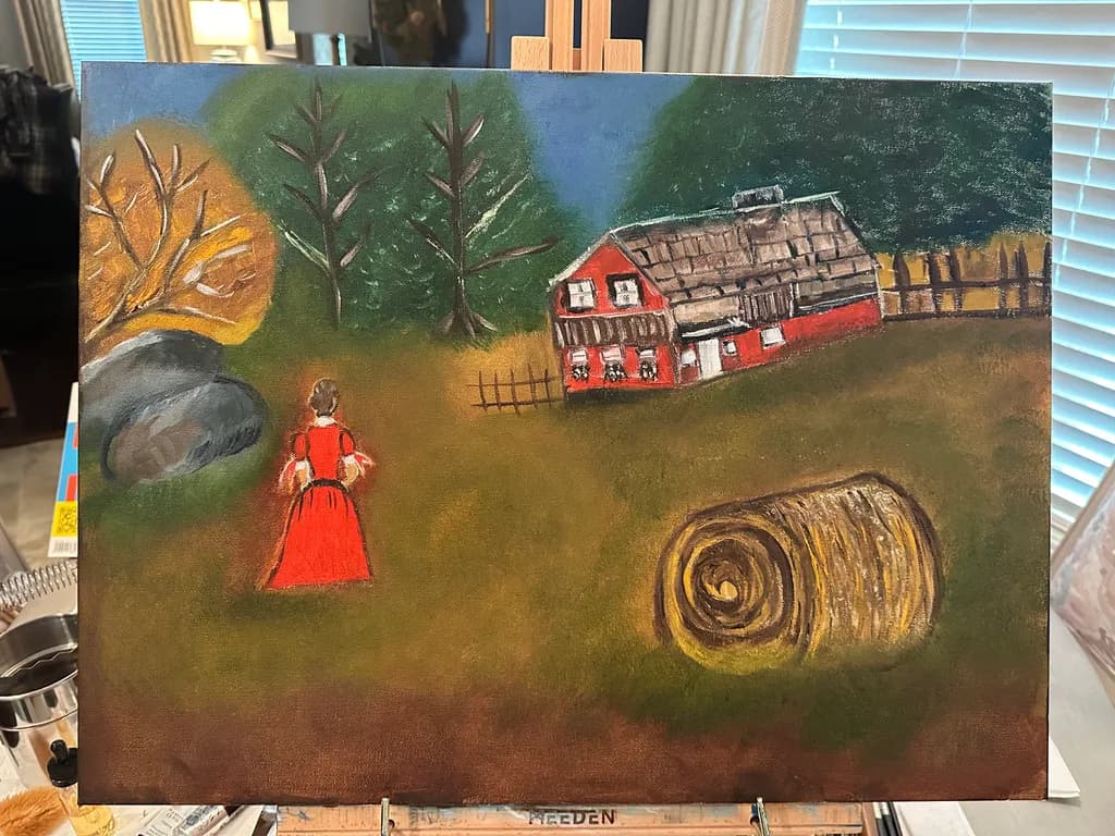 Red House Hay Bale
