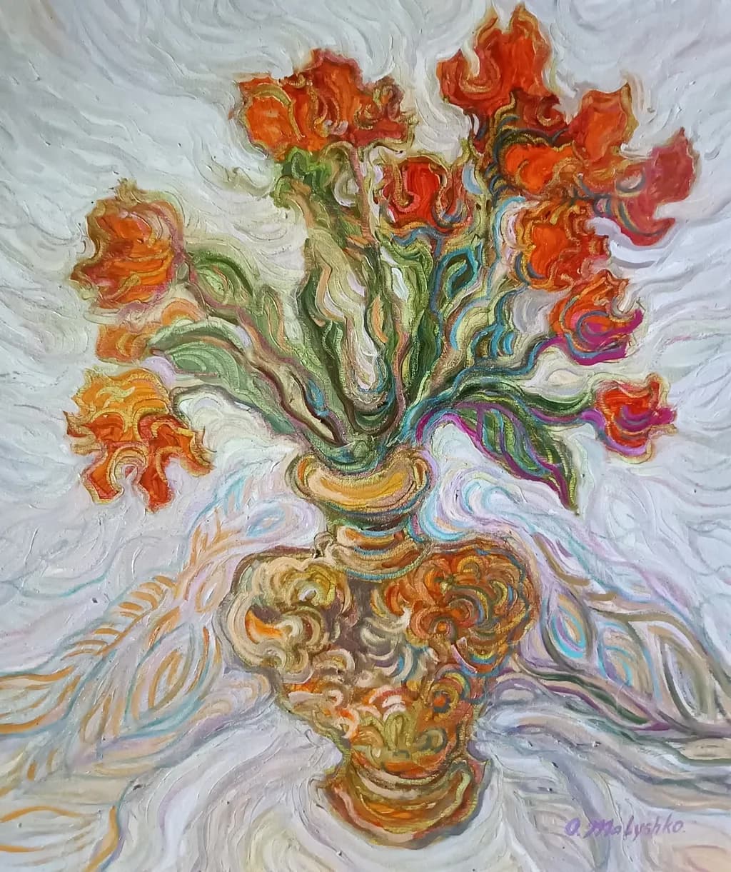 Flowing Tulips