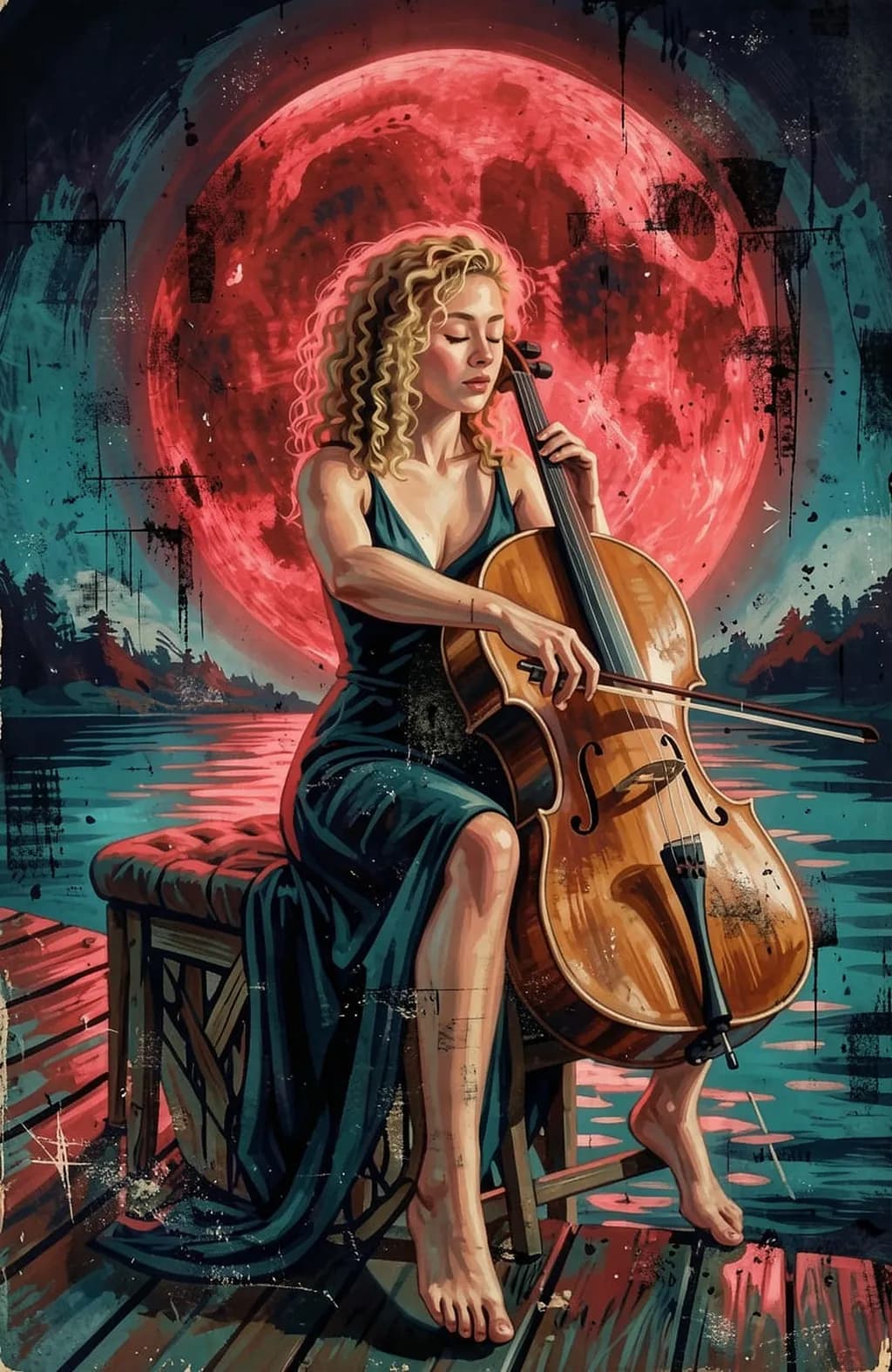 Cello Night Water