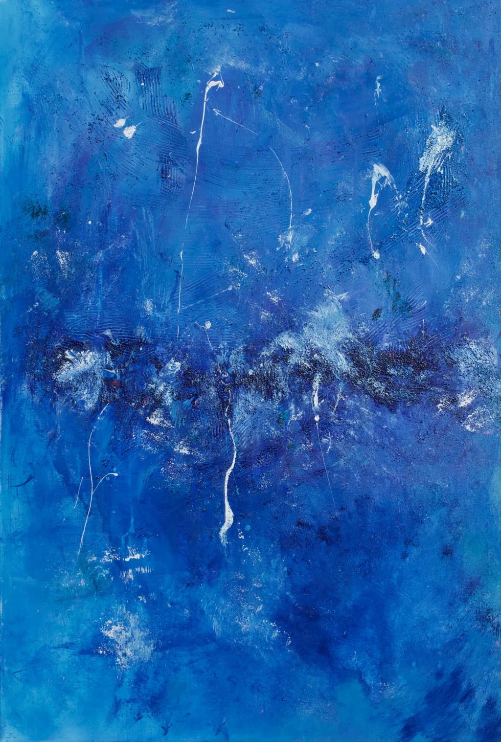 Blue Texture Expressionism