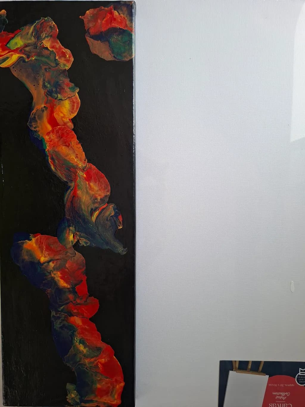 Abstract Flow on Black Canvas