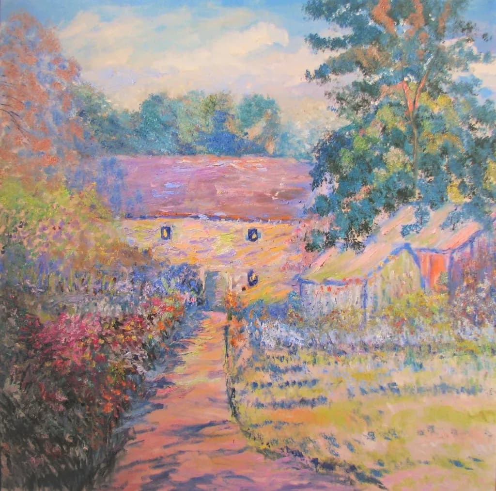 Garden Path to the Pond