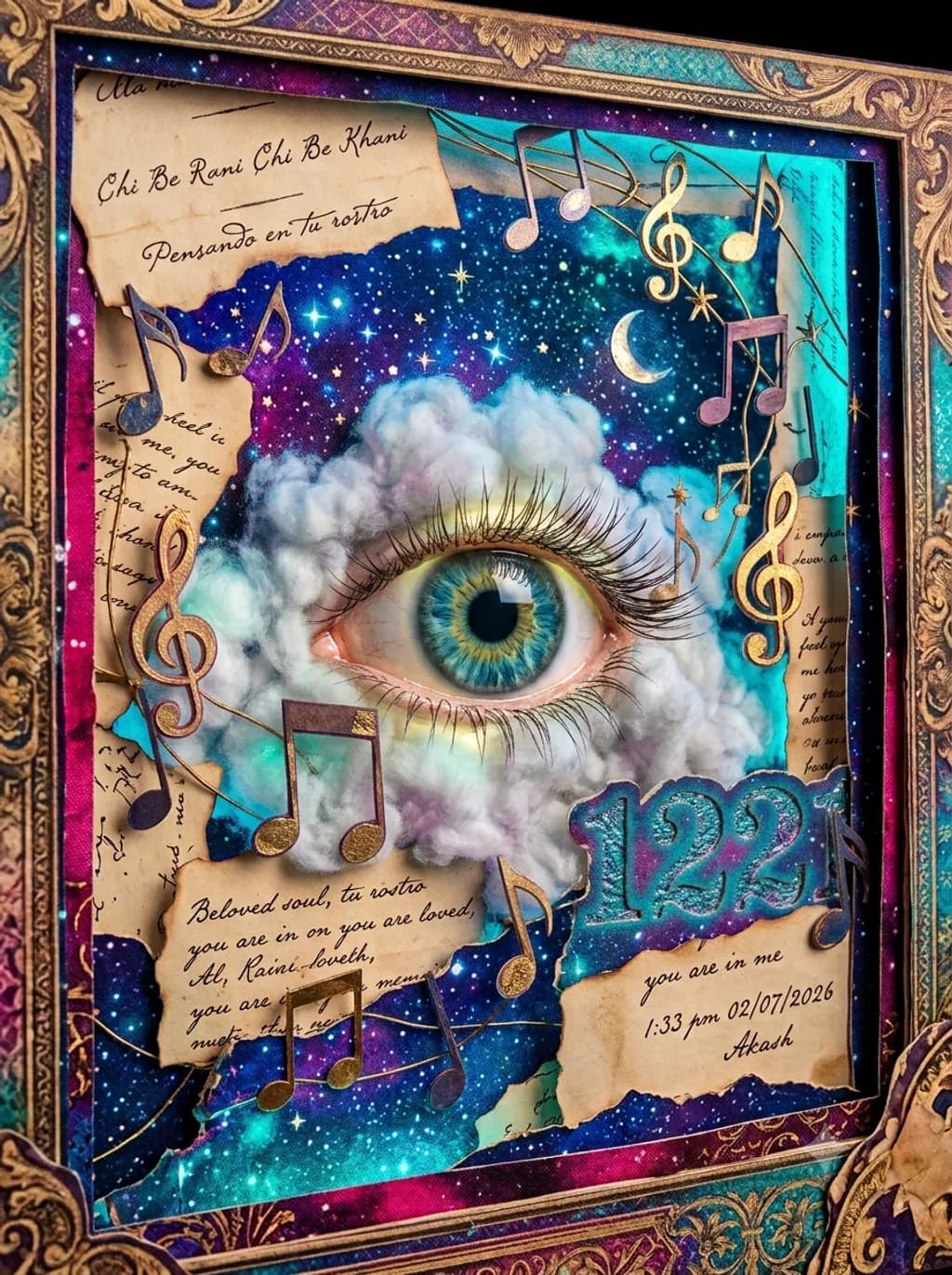 Eye and Cloud Cosmos