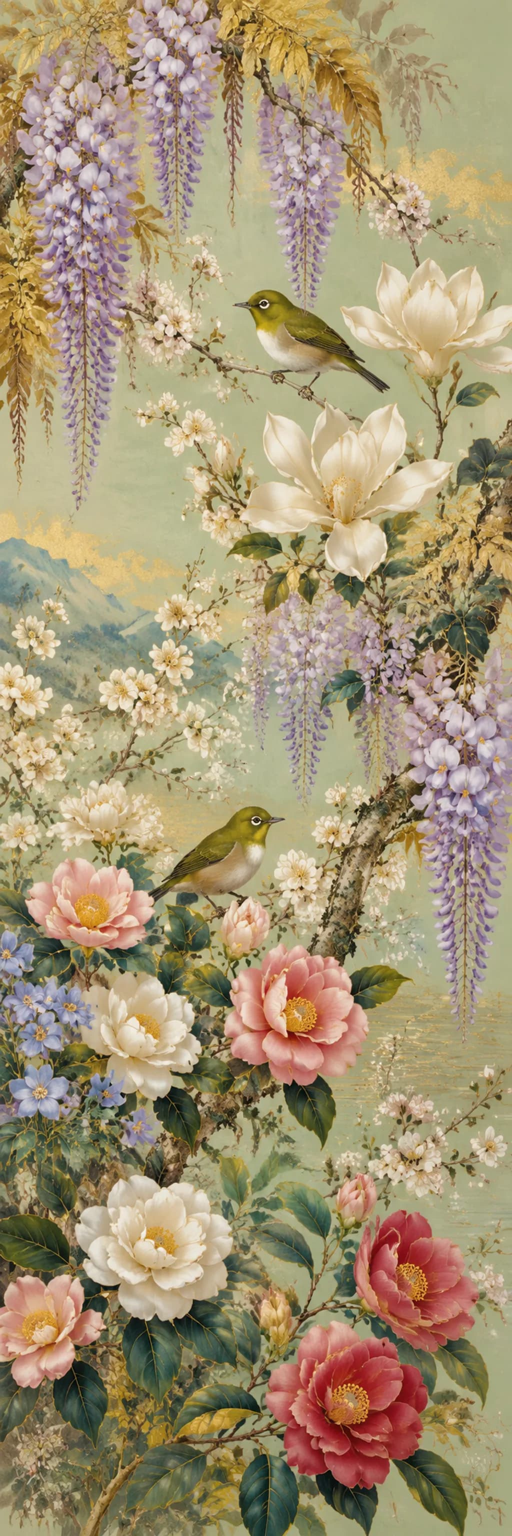 Blossoms and Birds