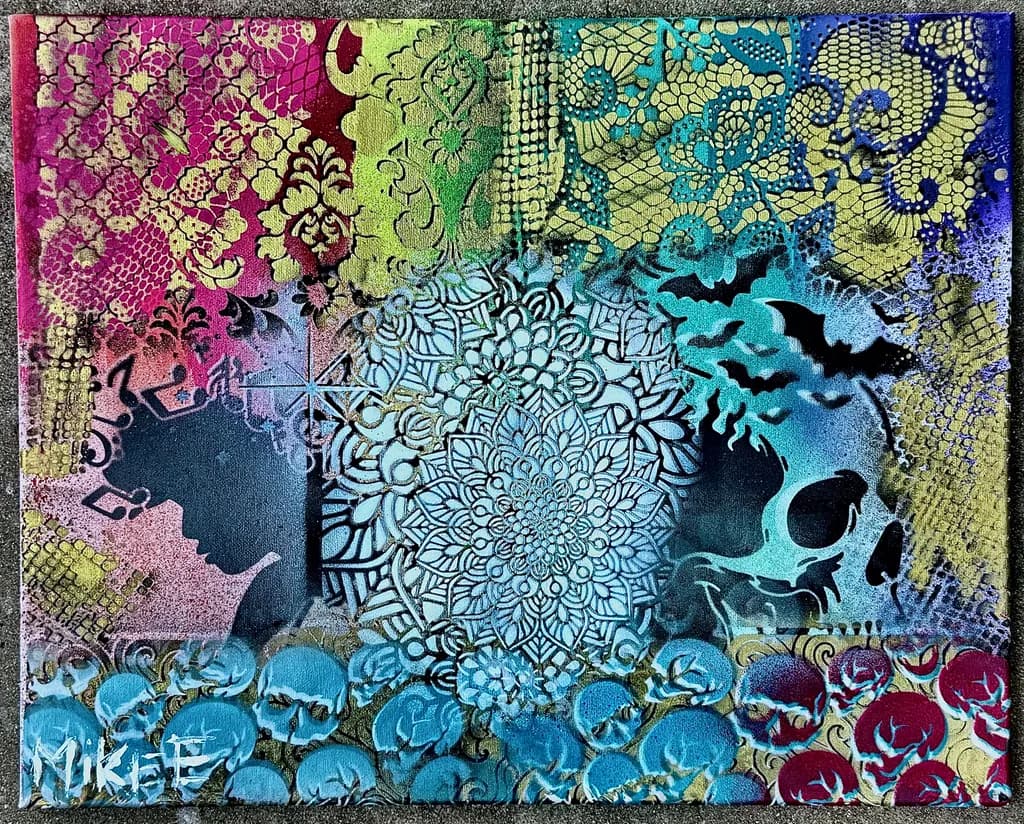 Lace and Skulls Mosaic