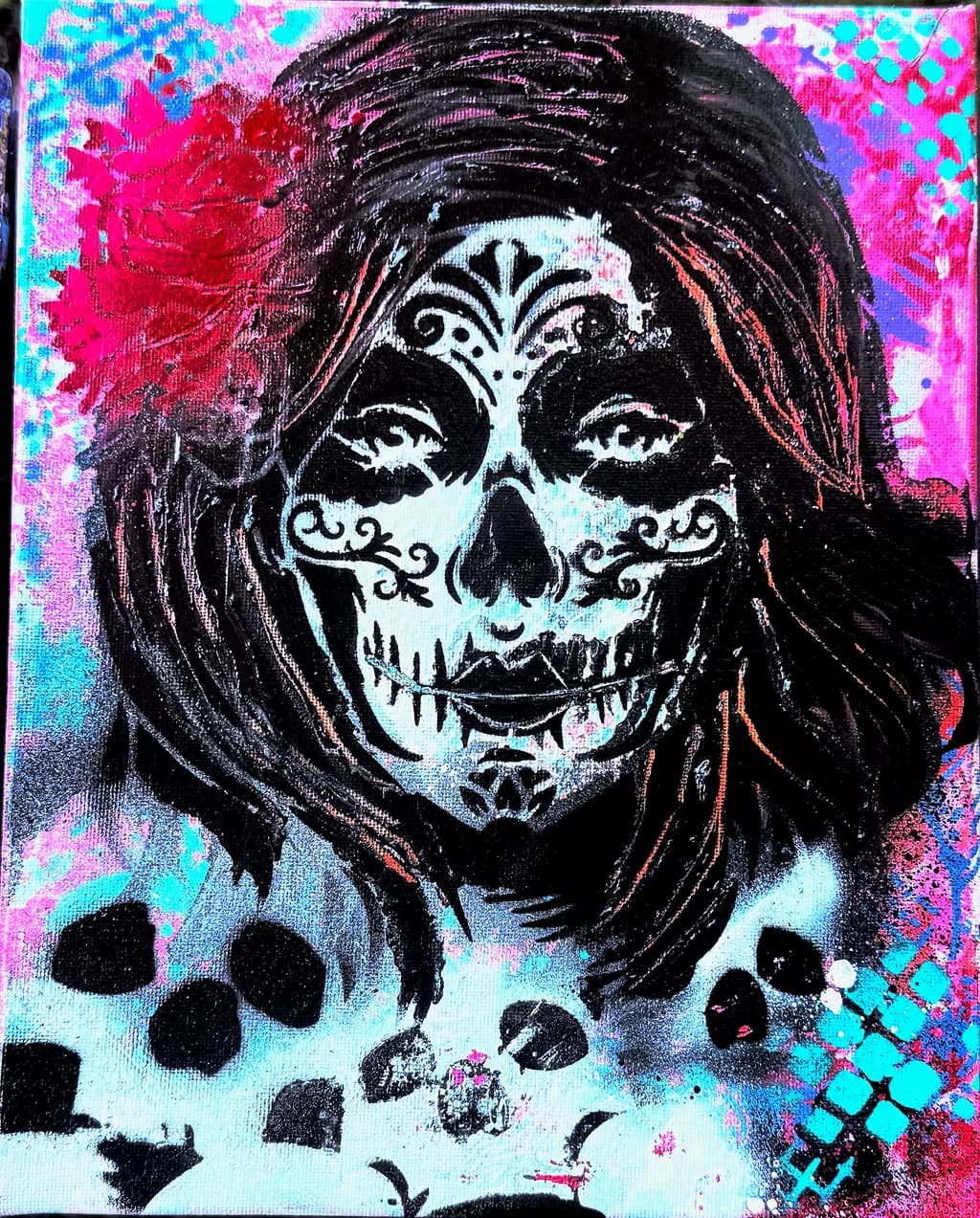 Floral Calavera Portrait