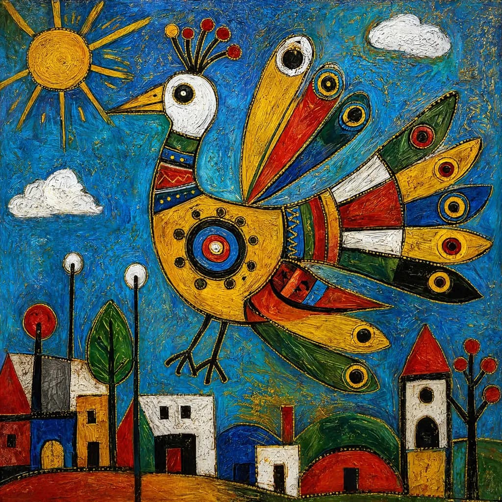 Colorwheel Bird