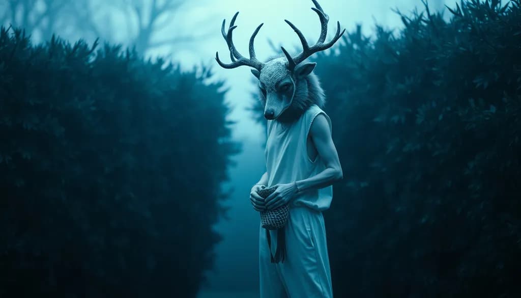 Eerie Blue Mask