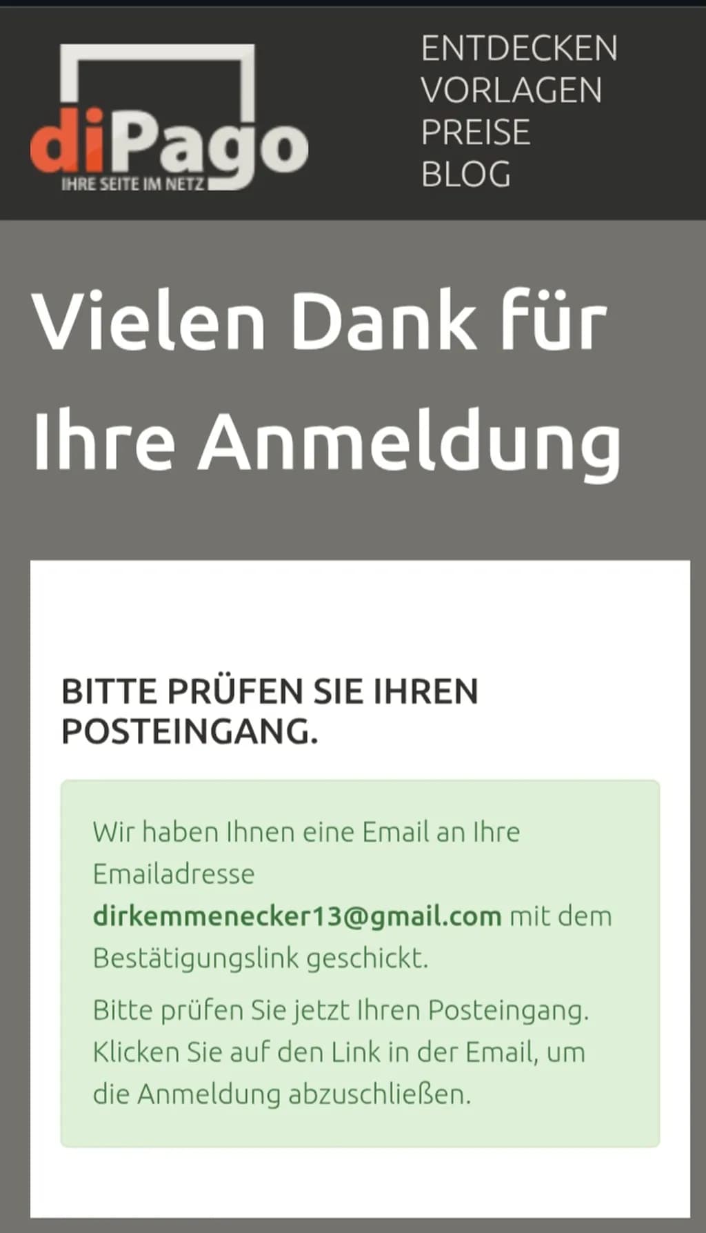 Registration Confirmation