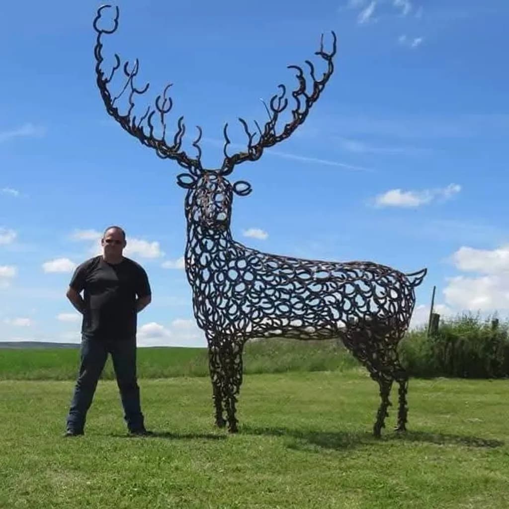 Deer Sculpture Outdoors