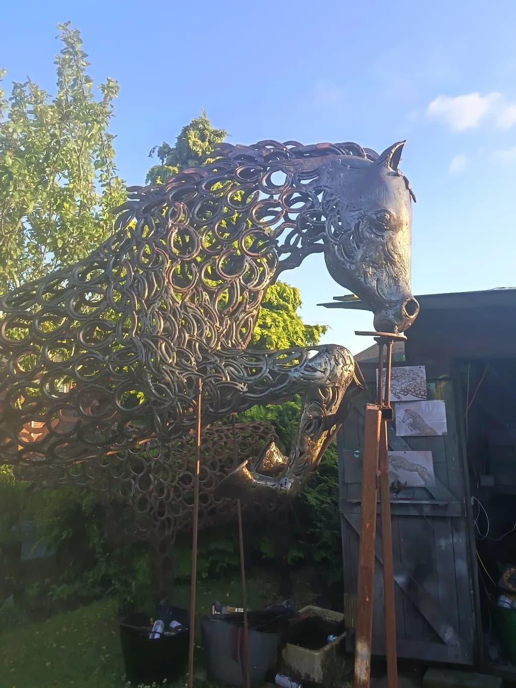 Iron Horse Sculpture