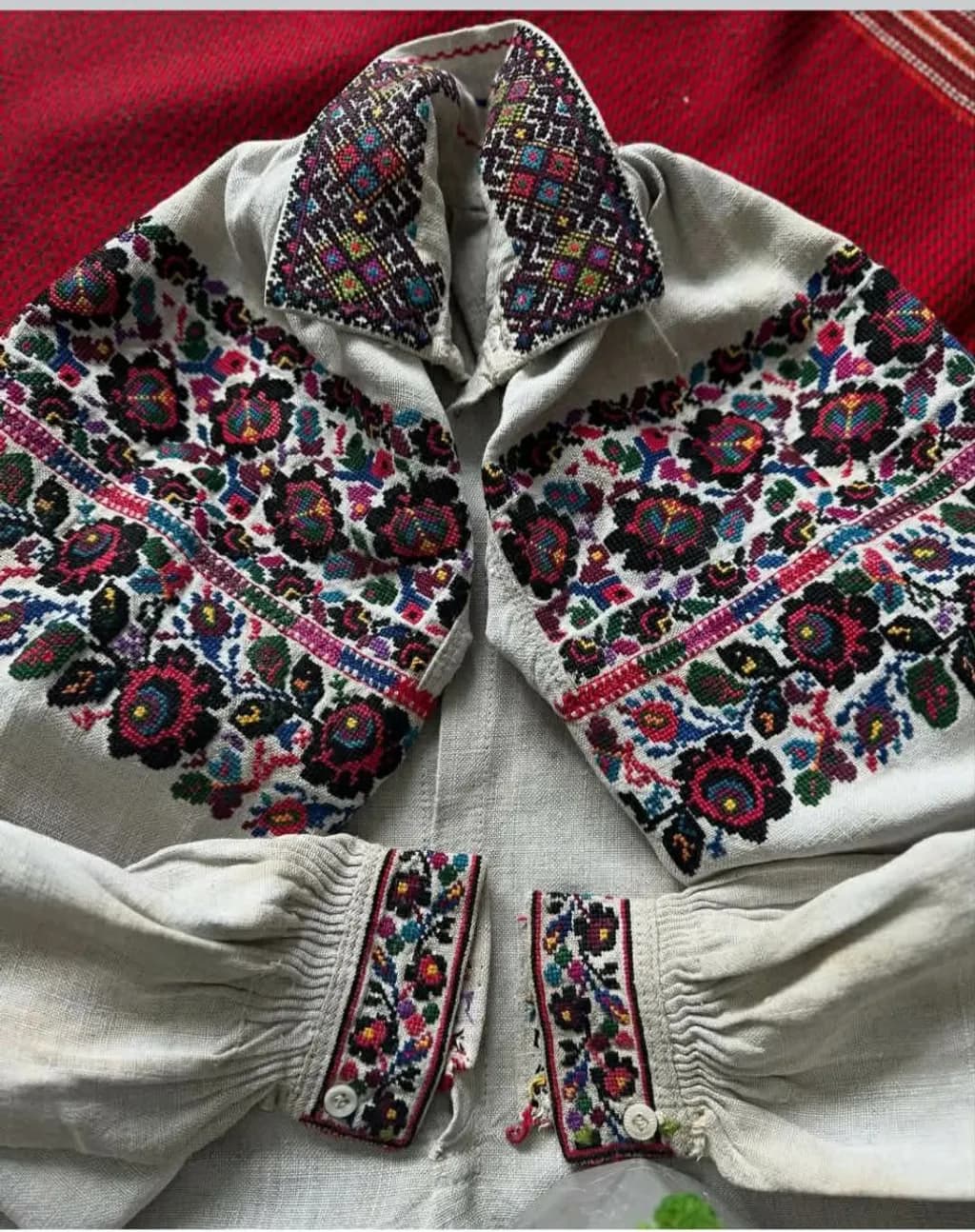 Embroidered Floral Shirt