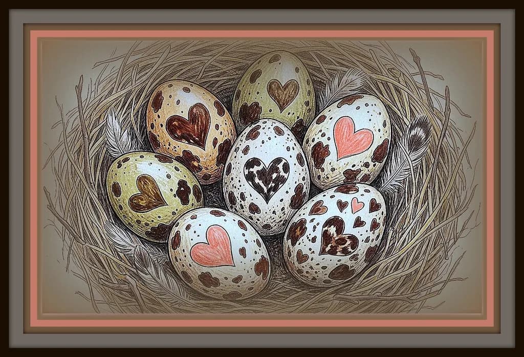 Heart Nest Eggs
