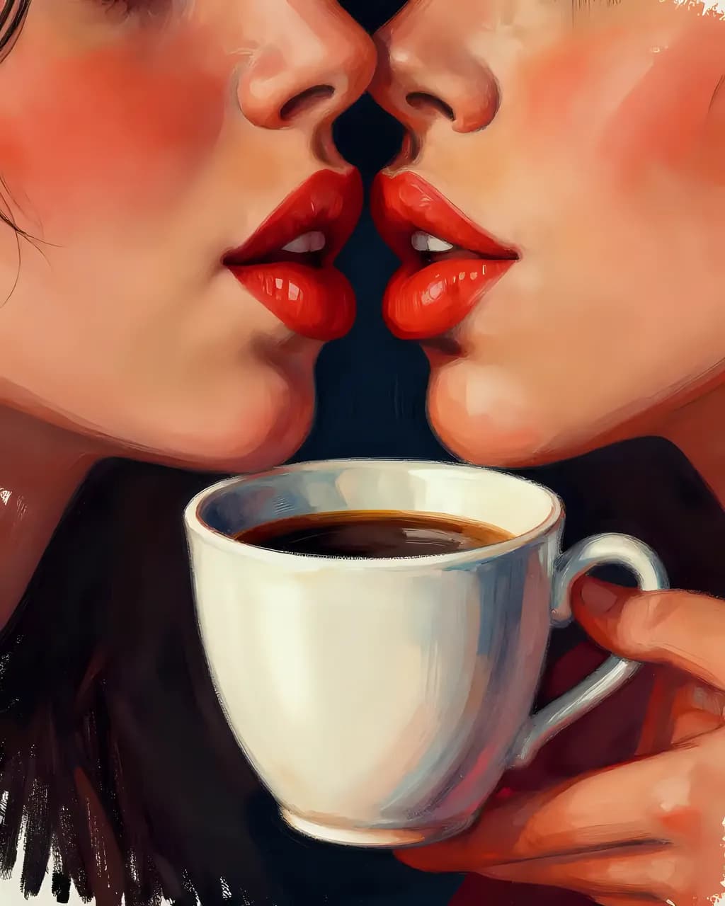 Intimate Moment with Coffee