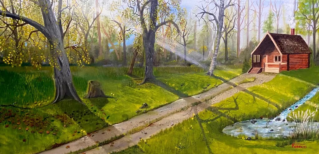 Springtime Cottage Path