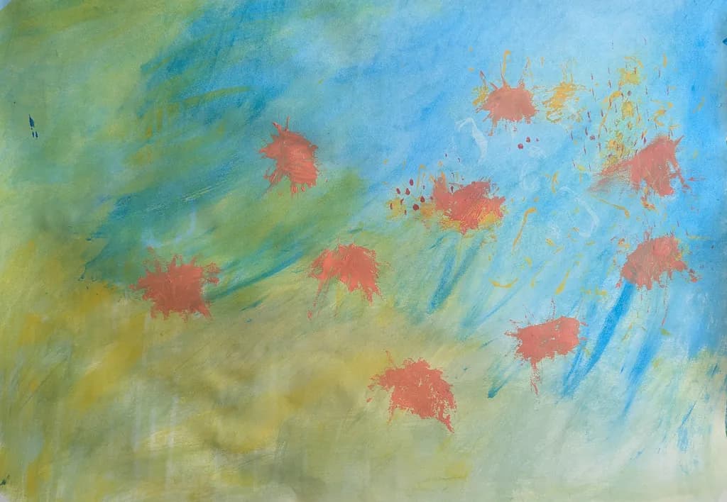 Red Blossoms Sky