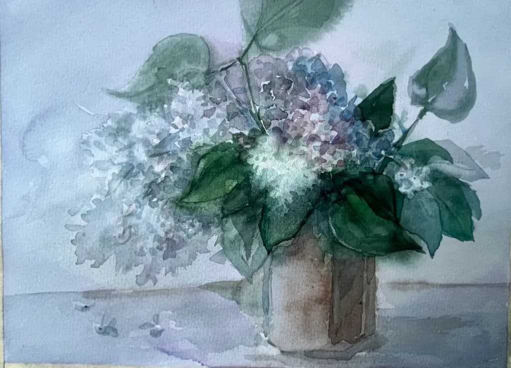 Faded Hydrangea Bouquet