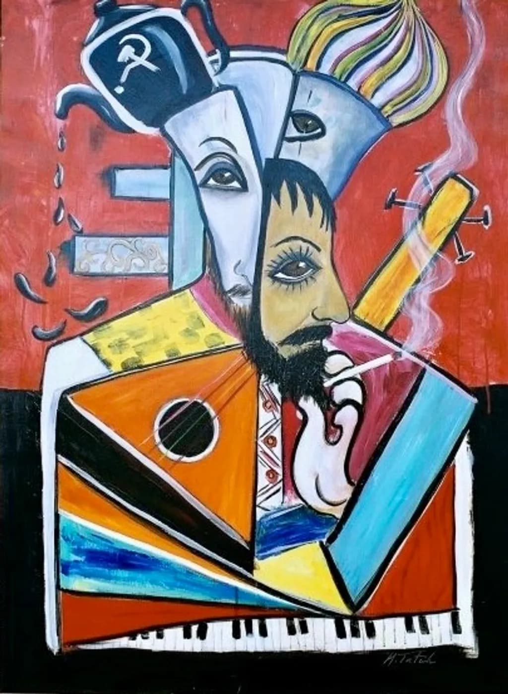 Cubist Musician
