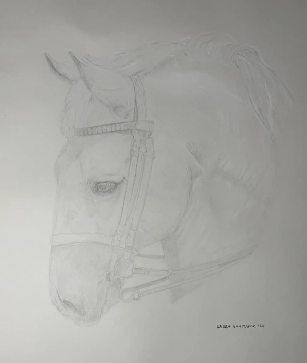White Horse Portrait