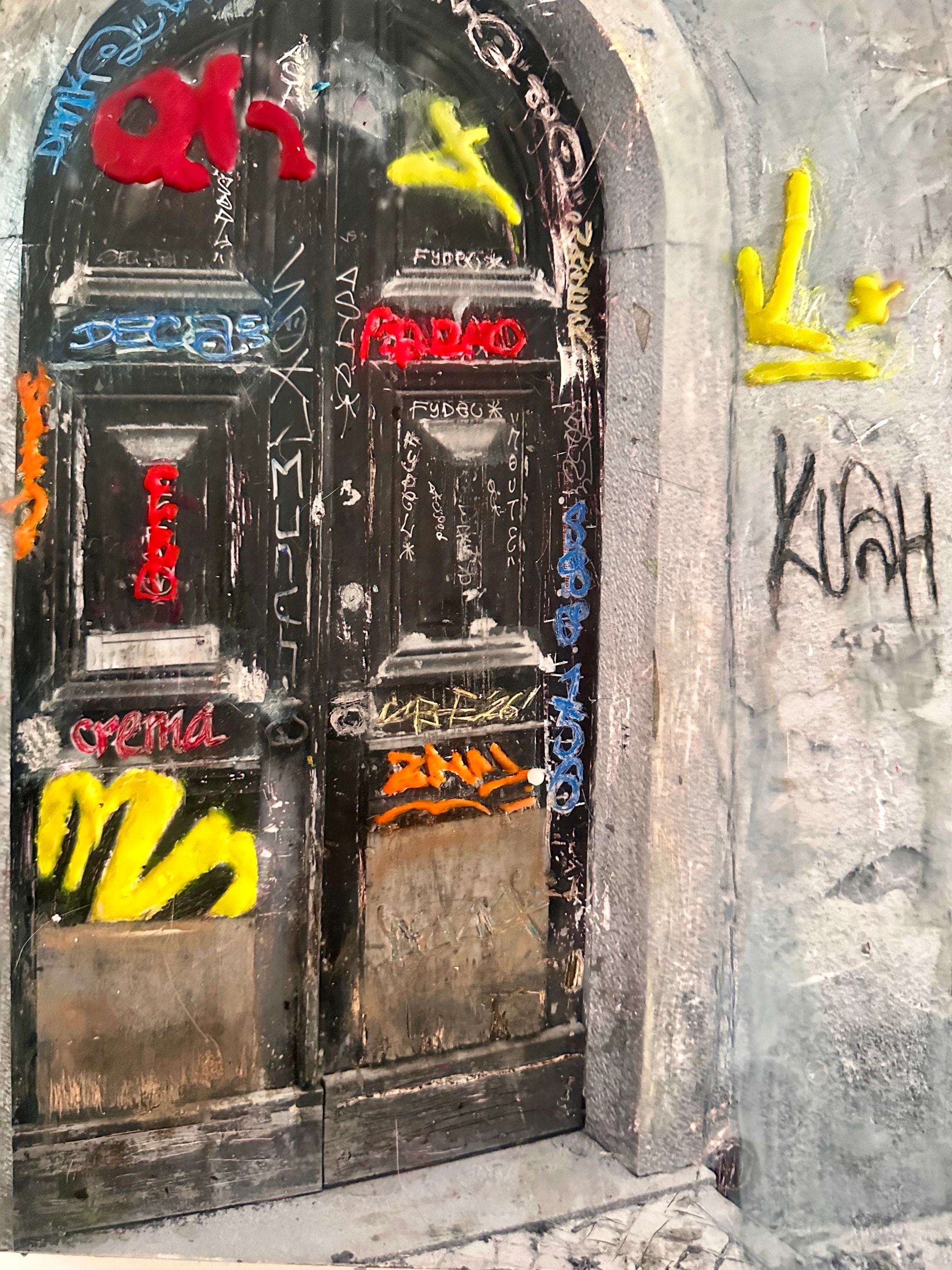 Graffiti Doorway Texture