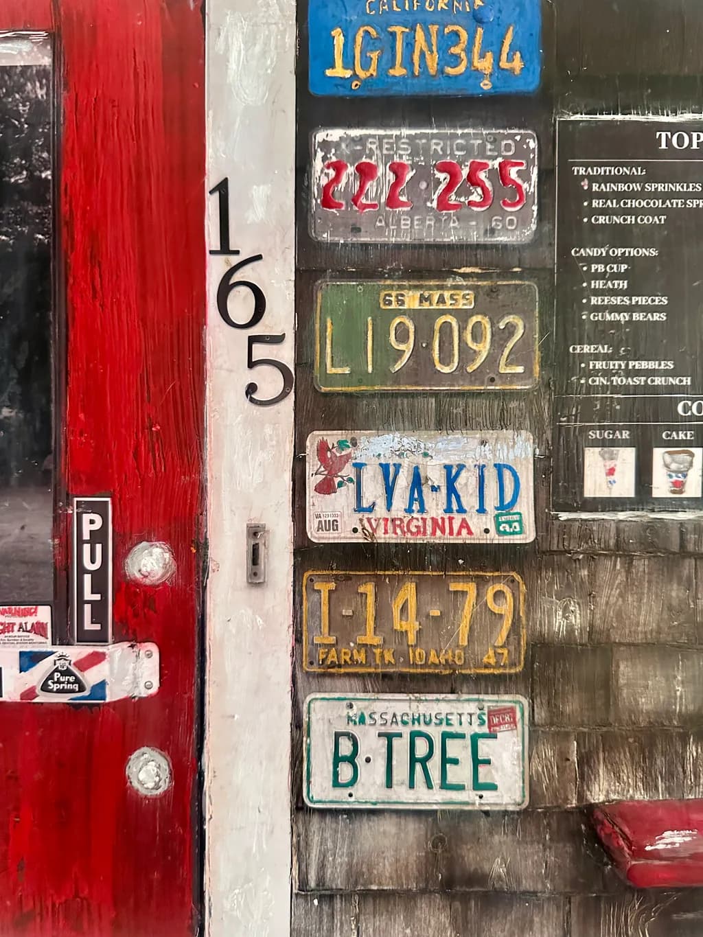 License Plate Wall