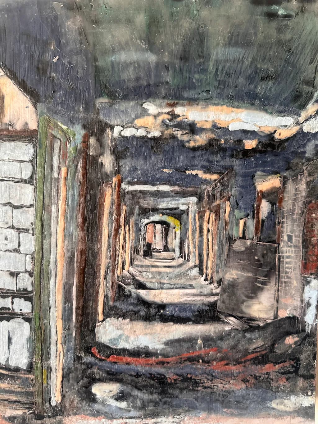 Textured Dark Corridor