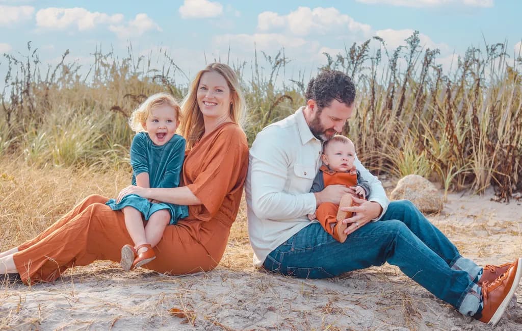 Family Beach Moment