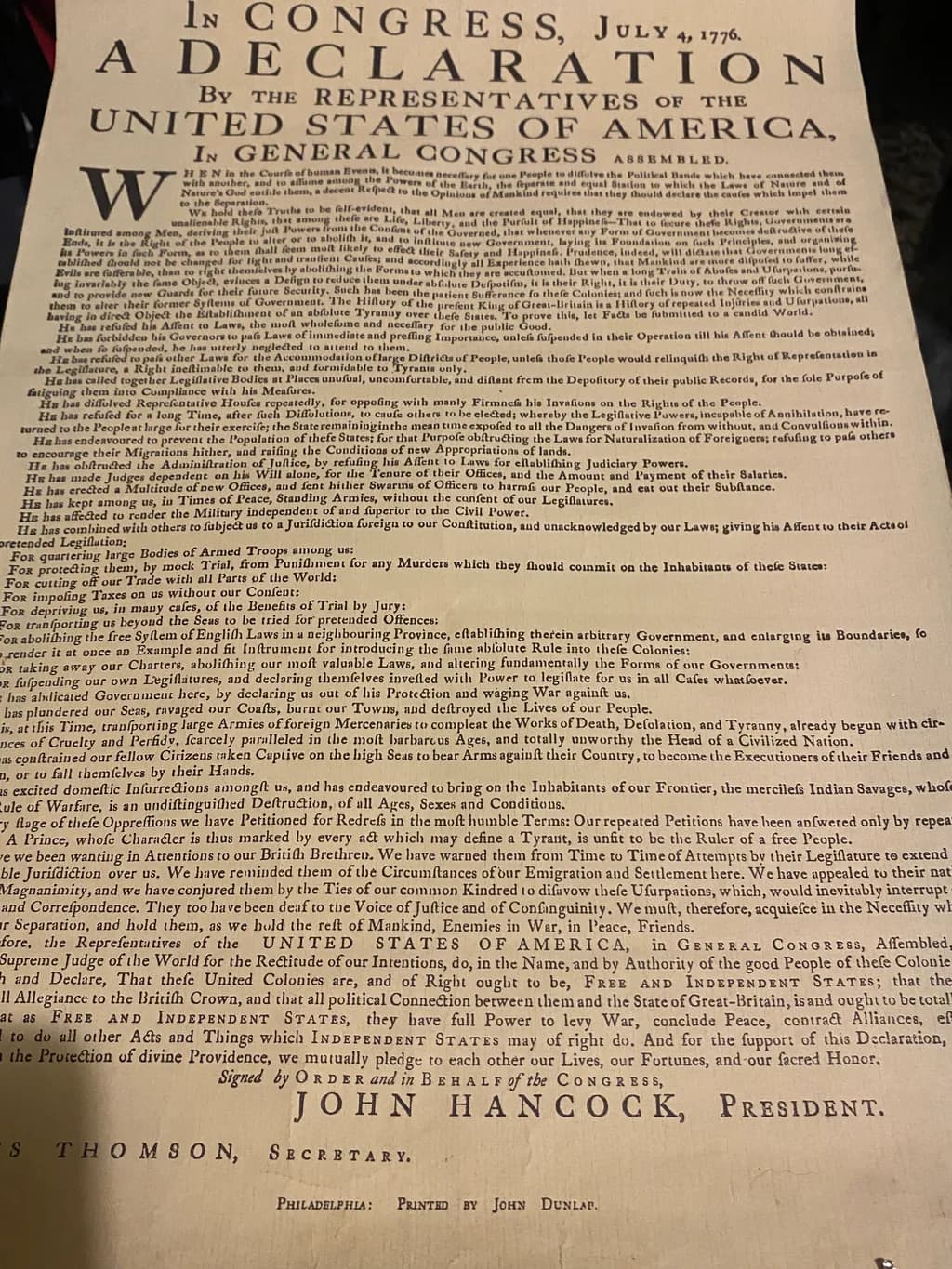 Declaration of Independence