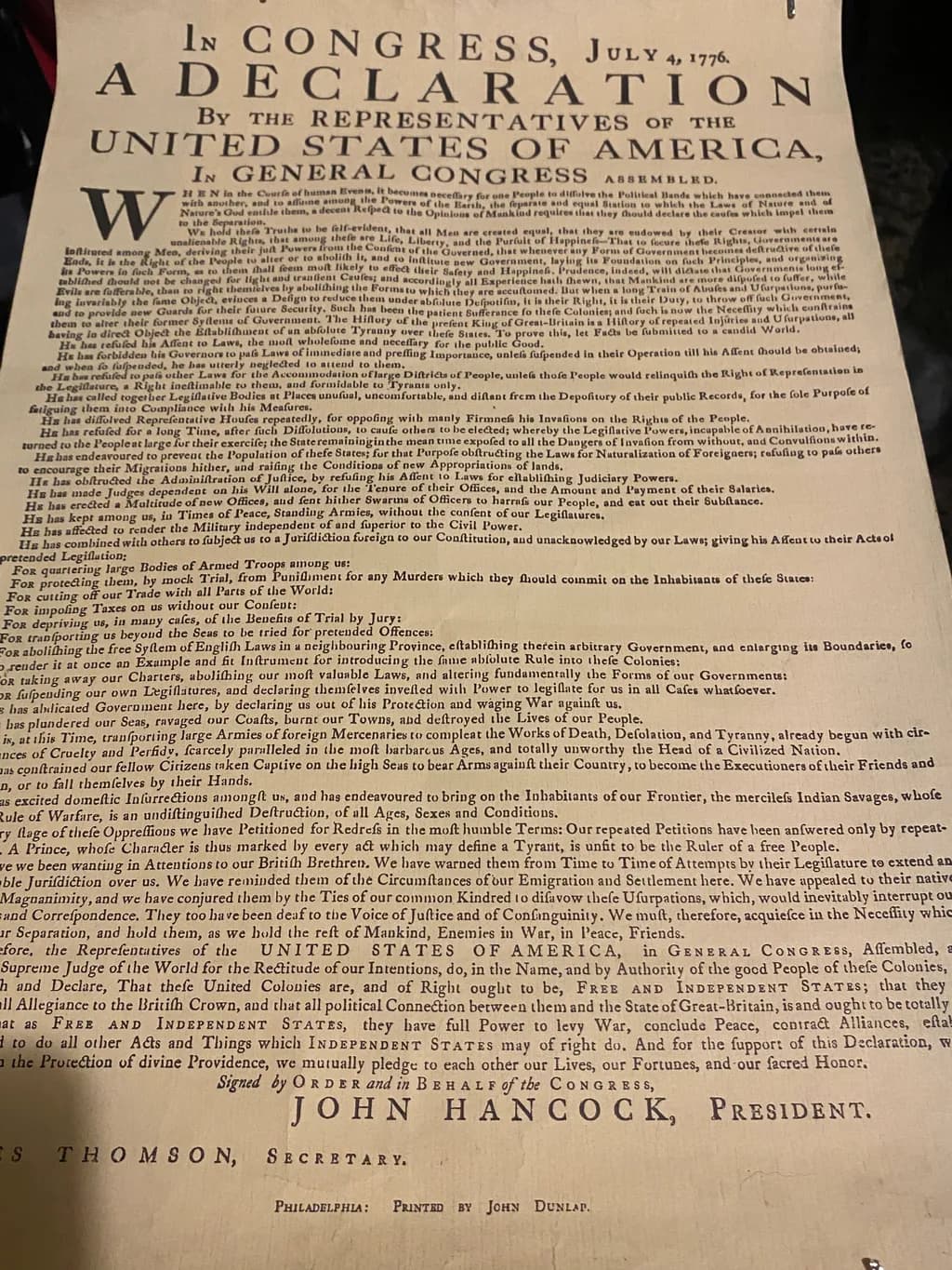 Declaration of Independence