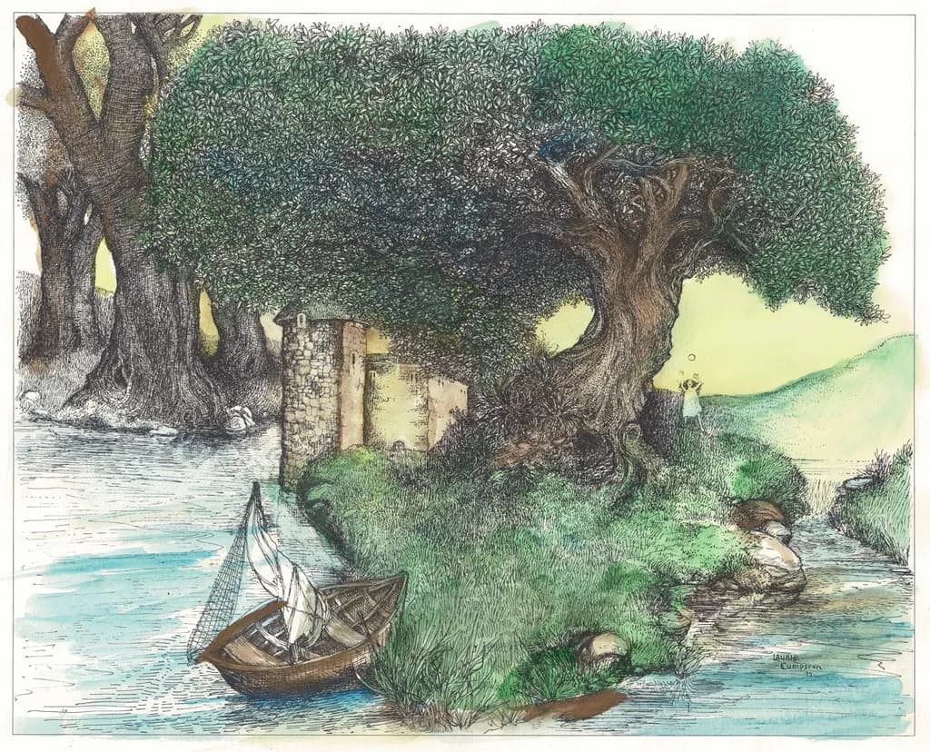 Island with Boat