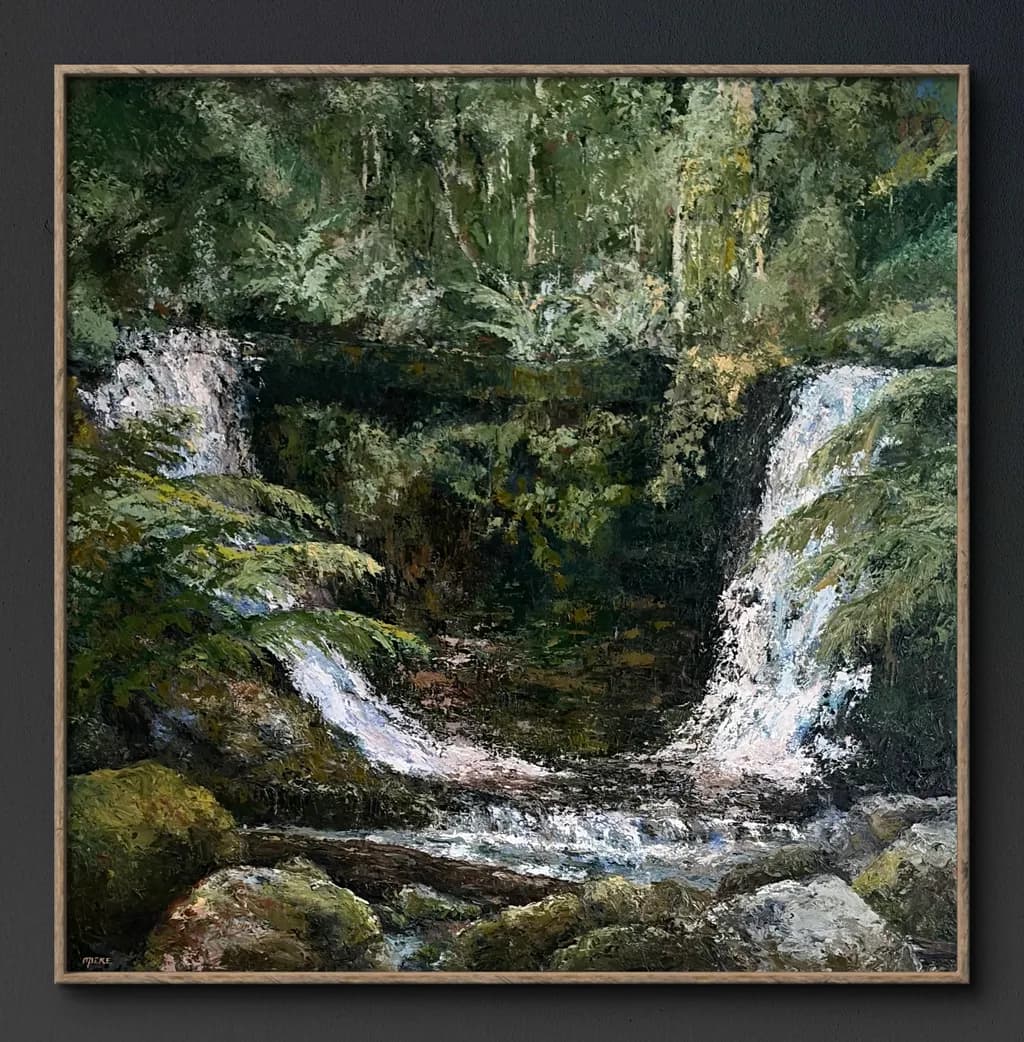Forest Waterfall Cascade