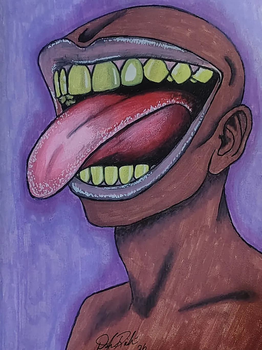 Tongue Out Exaggeration