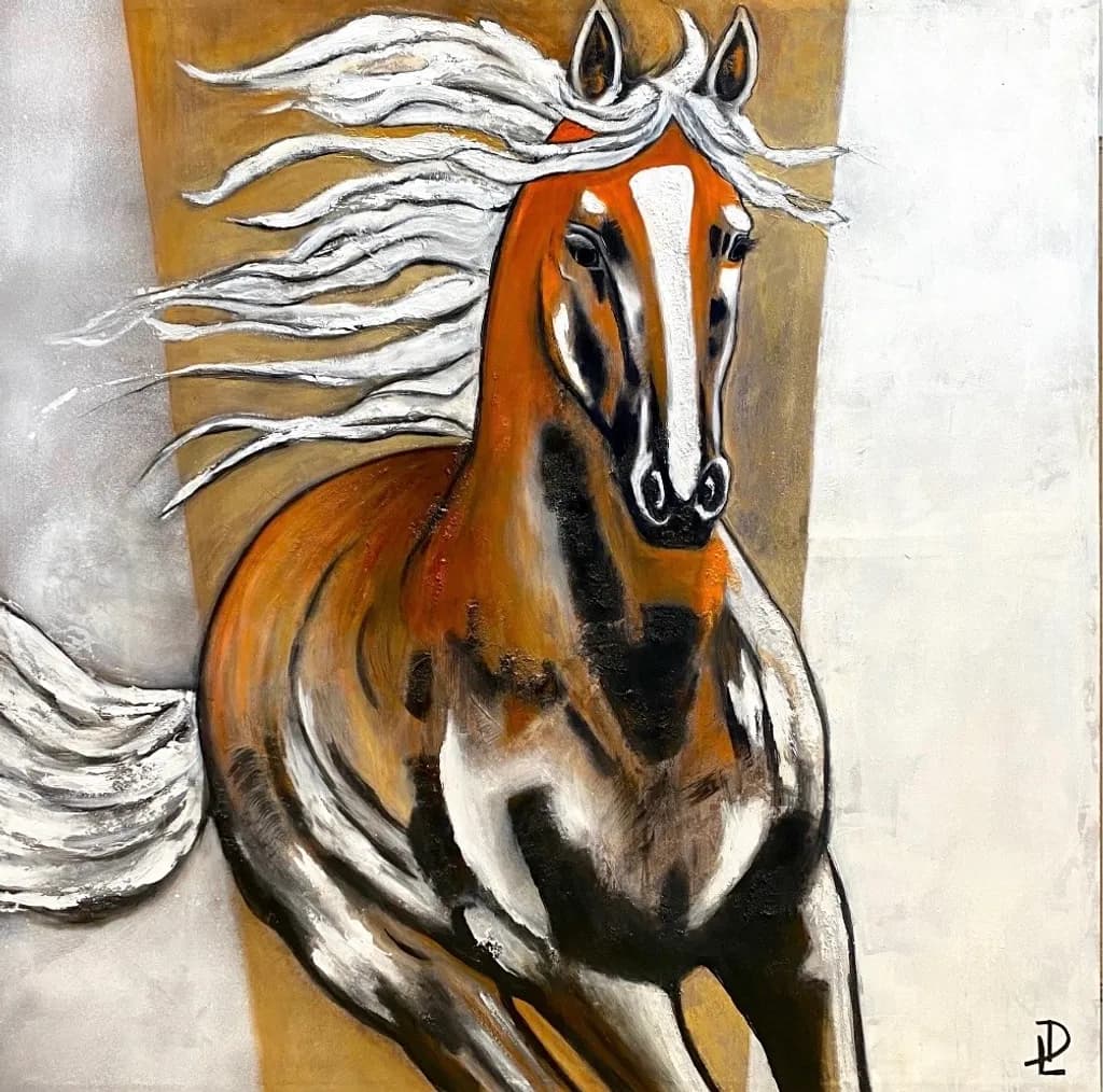Golden. 45" x 45"