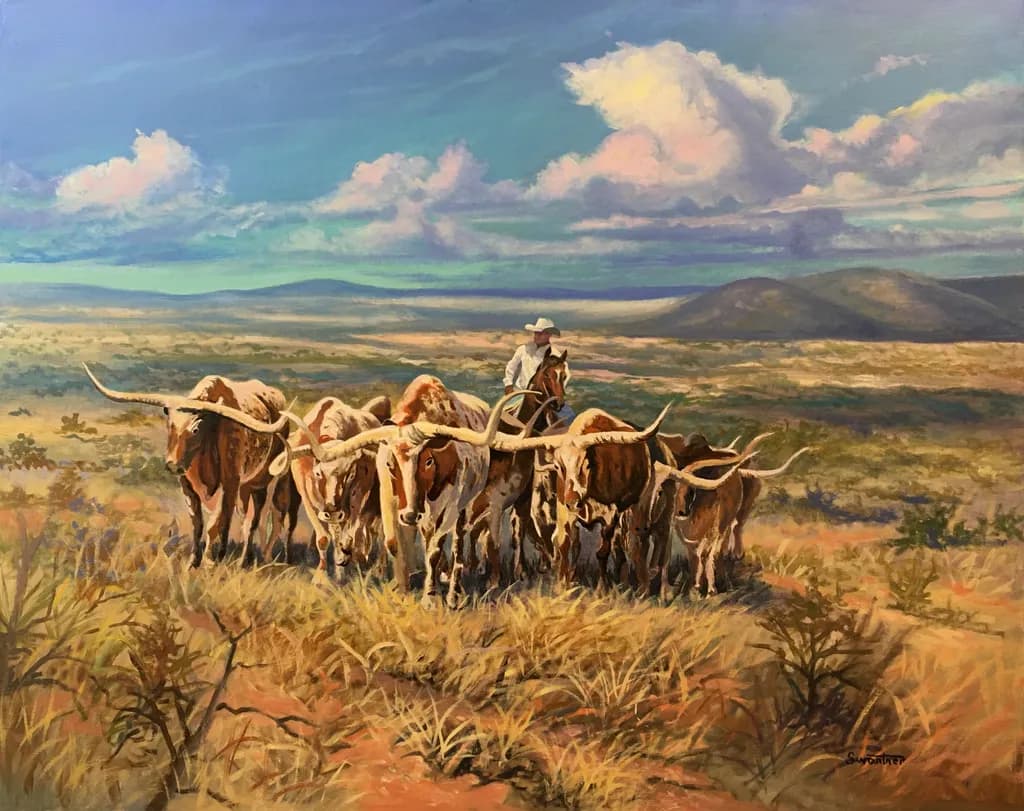 Longhorn Cowboy Plains