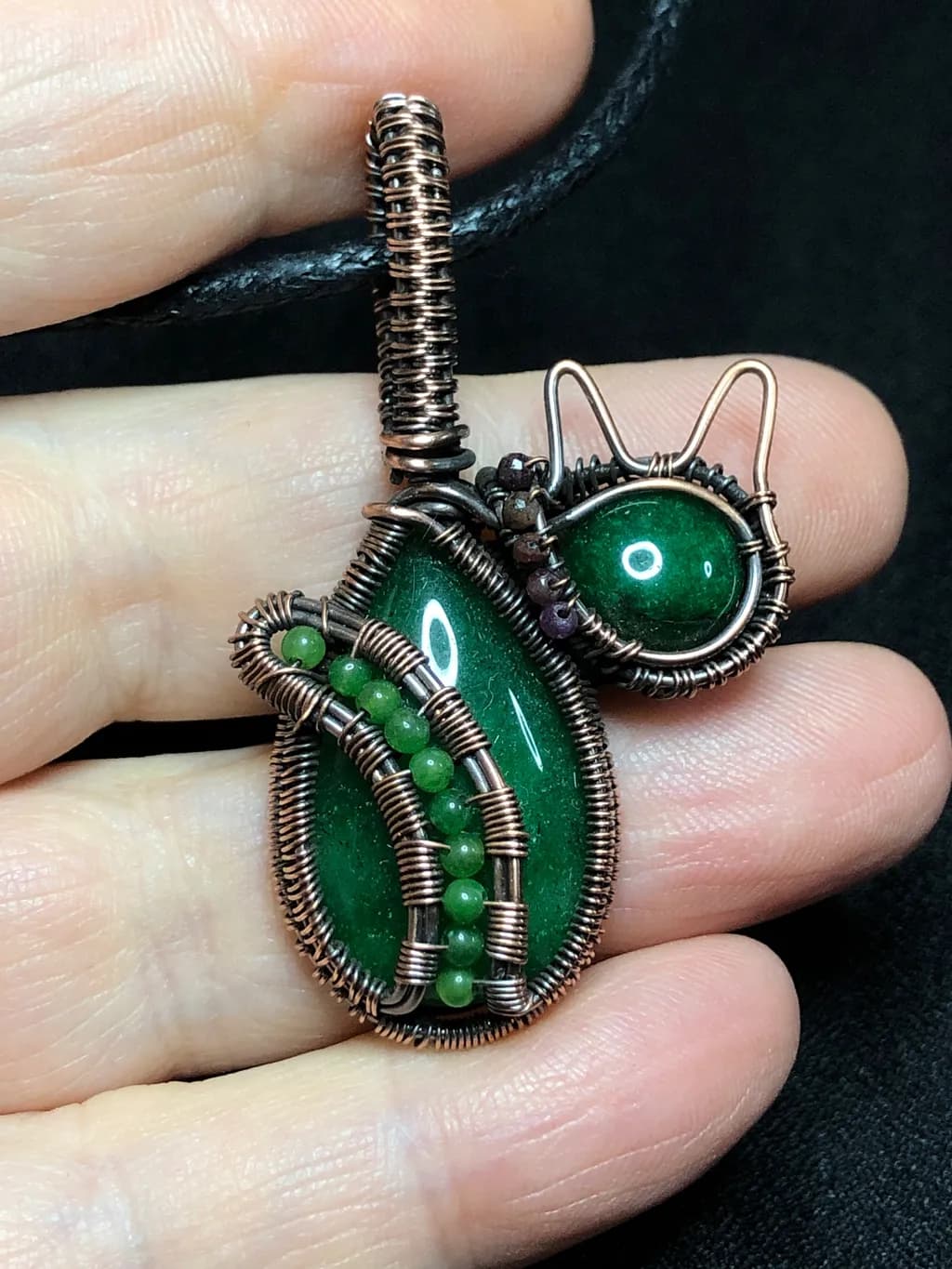 Verdant Teardrop Pendant