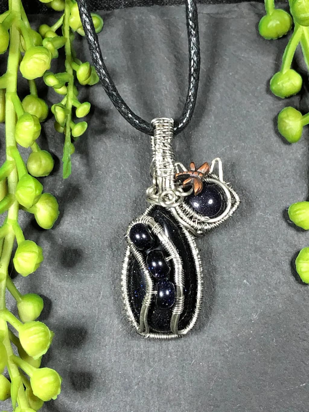 Midnight Cat Pendant