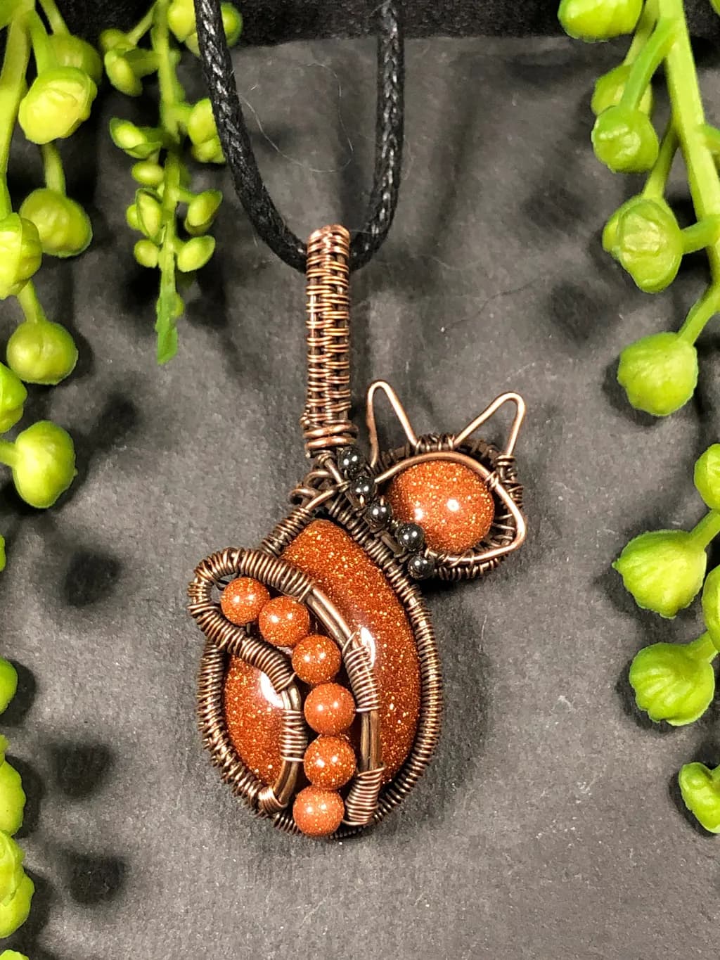 Copper Cat Pendant