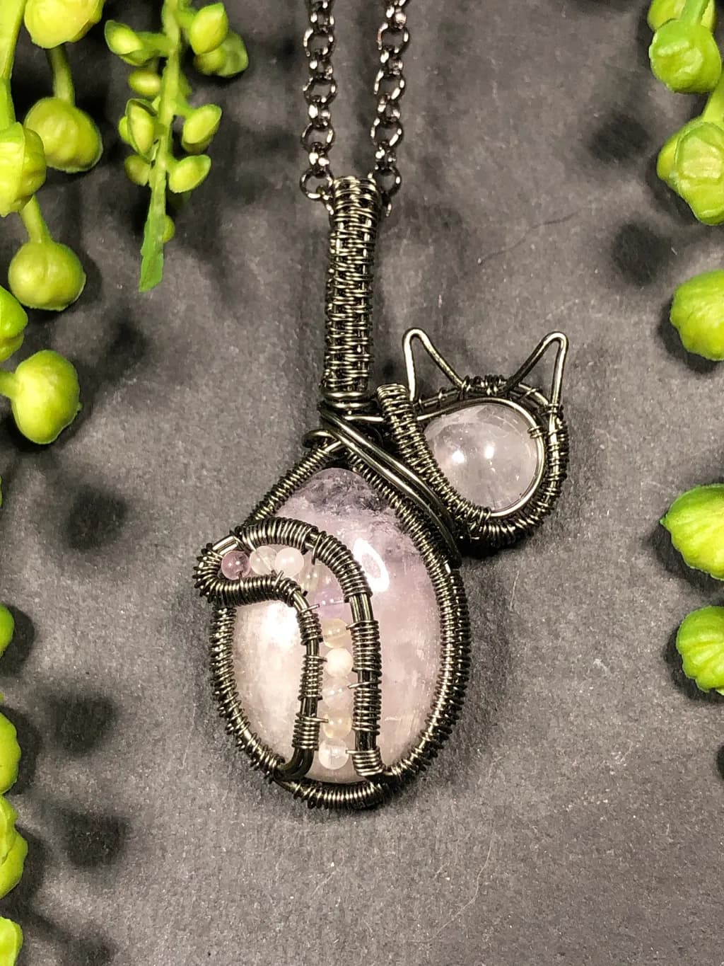 Quarined Cat Pendant